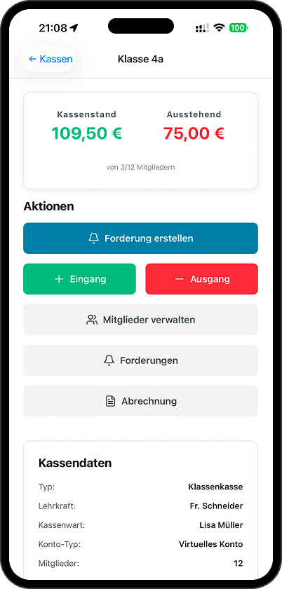 KassenGuru App Screenshot